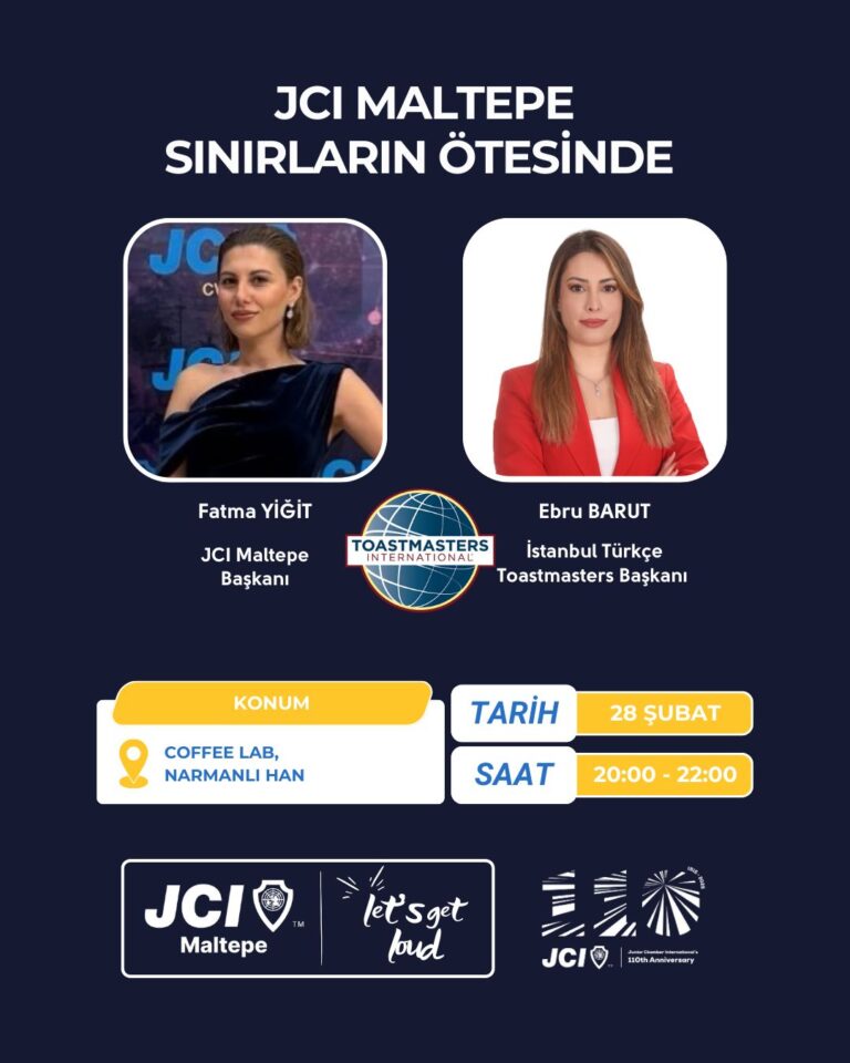 JCI Maltepe Beyond Borders! – Step 1 – İstanbul Türkçe Toastmasters